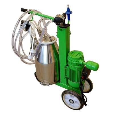 cheap price good quality integrated motor and dry oil vacuum pump single cow milking machine