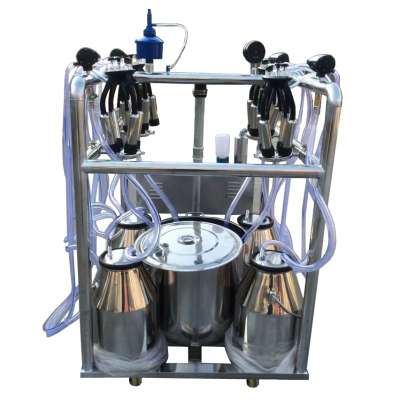 4 cows portable milking machine with cleaning system for Fairy Farm